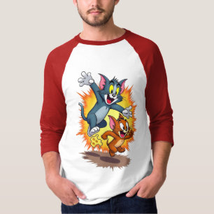 Camiseta Tom y Jerry Clásica Persecución Dibujos A