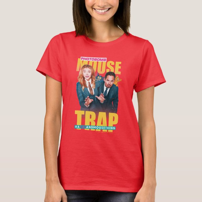 Camiseta Tom y Jerry con Kayla y Terrance - Trampa del rató (Anverso)