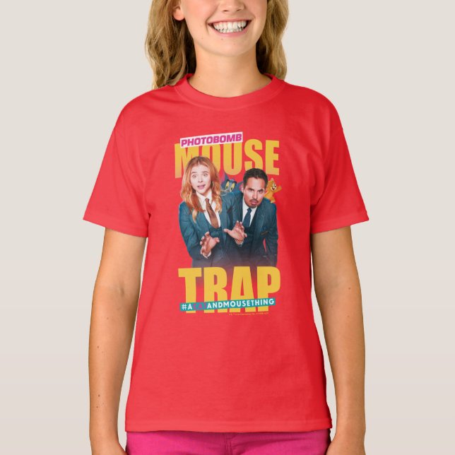 Camiseta Tom y Jerry con Kayla y Terrance - Trampa del rató (Anverso)