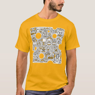 Camiseta Tom y Jerry Doodle Art