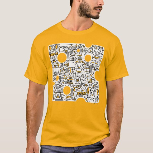 Camiseta Tom y Jerry Doodle Art (Anverso)