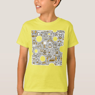 Camiseta Tom y Jerry Doodle Art