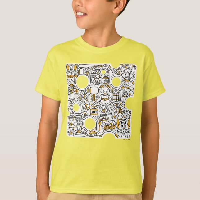 Camiseta Tom y Jerry Doodle Art (Anverso)
