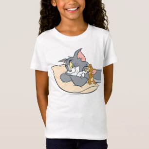 Camiseta Tom y Jerry en la almohada