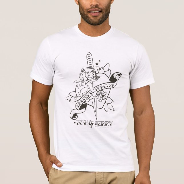 Camiseta Tom y Jerry Enemies para siempre 1 (Anverso)
