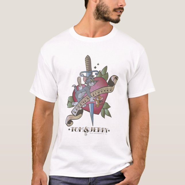 Camiseta Tom y Jerry Enemies para siempre 2 (Anverso)