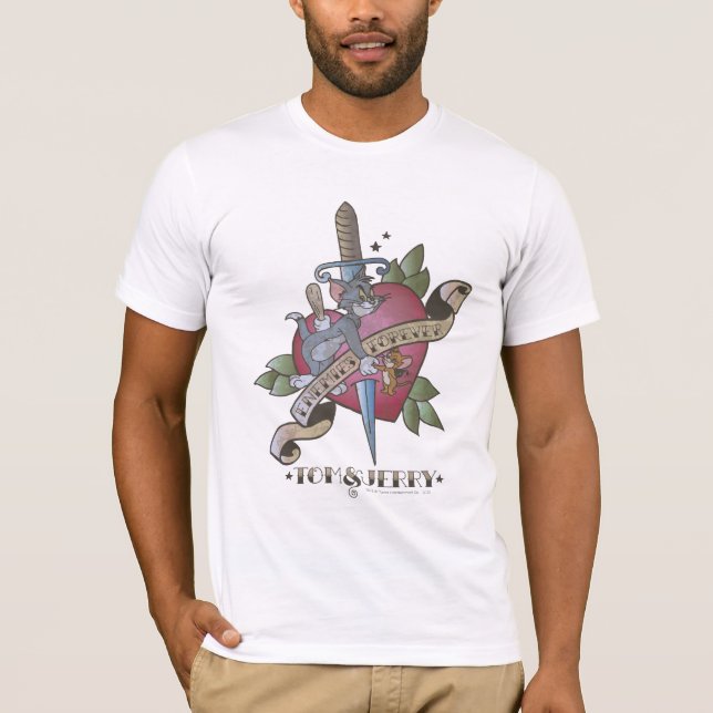 Camiseta Tom y Jerry Enemies para siempre 2 (Anverso)