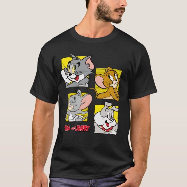 Camiseta Tom y Jerry Four Friends divertidos (Anverso)