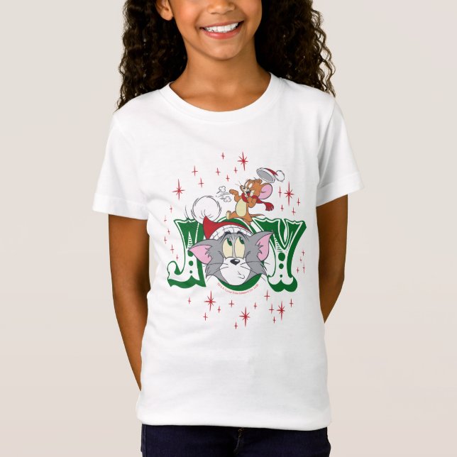 Camiseta Tom y Jerry Holiday Joy (Anverso)