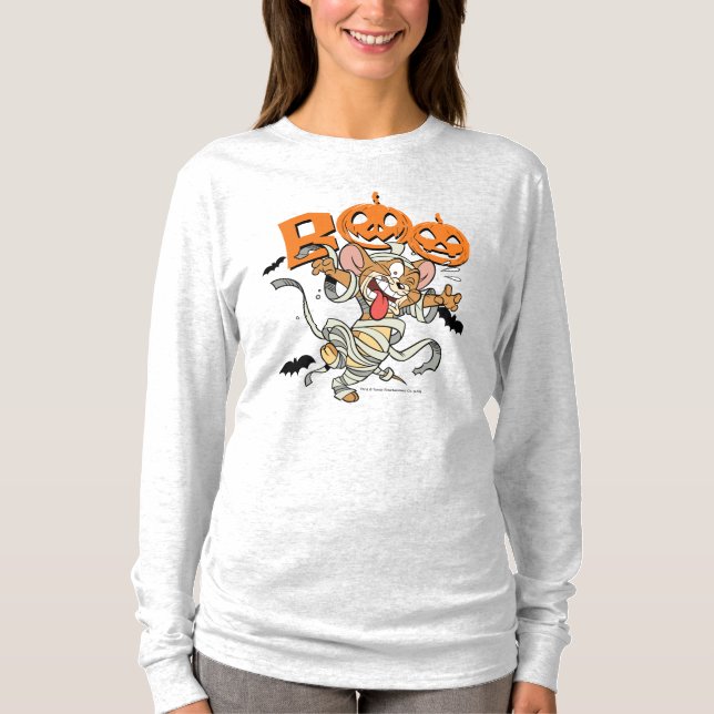 Camiseta Tom y Jerry | Jerry es tan asustado (Anverso)
