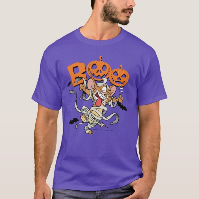 Camiseta Tom y Jerry | Jerry es tan asustado (Anverso)