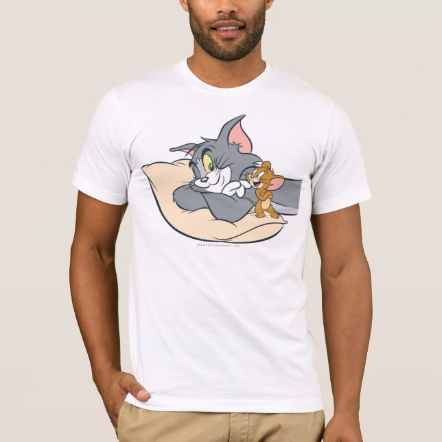 Camiseta Tom y Jerry On Pillow (Anverso)