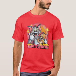 Camiseta Tom y Jerry Pintura en Spray Retro Vintage Graffit
