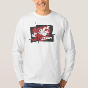Camiseta Tom y Jerry rojo y negro