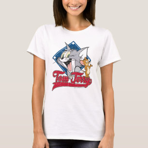 Camiseta Tom Y Jerry Tom Y Jerry En Diamante De Béisbol