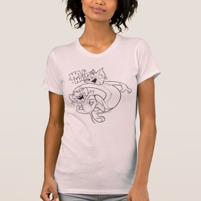 Camiseta Tom Y Jerry | Tom Y Jerry Laughing (Anverso)
