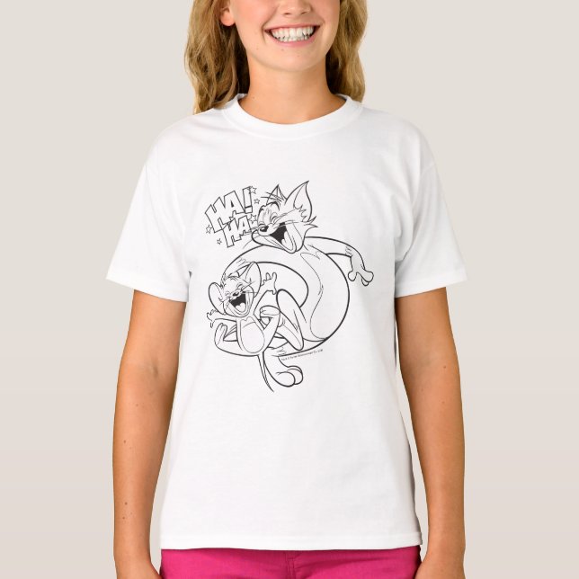 Camiseta Tom Y Jerry | Tom Y Jerry Laughing (Anverso)