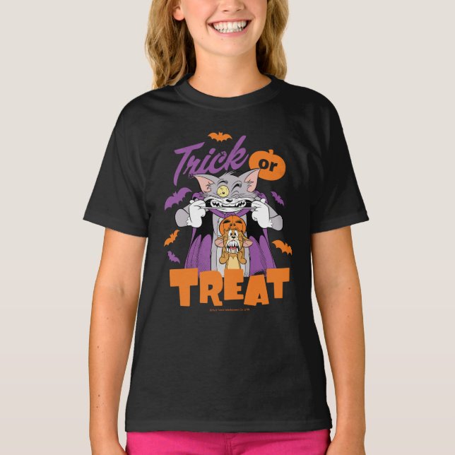 Camiseta Tom y Jerry | Truco o trato (Anverso)