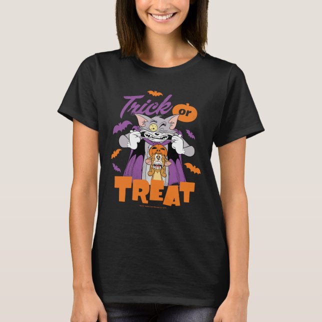 Camiseta Tom y Jerry | Truco o trato (Anverso)