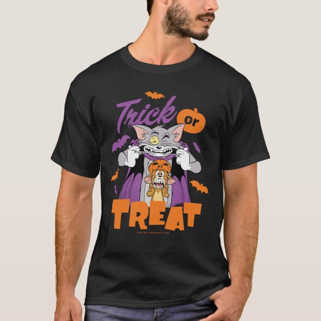 Camiseta Tom y Jerry | Truco o trato (Anverso)