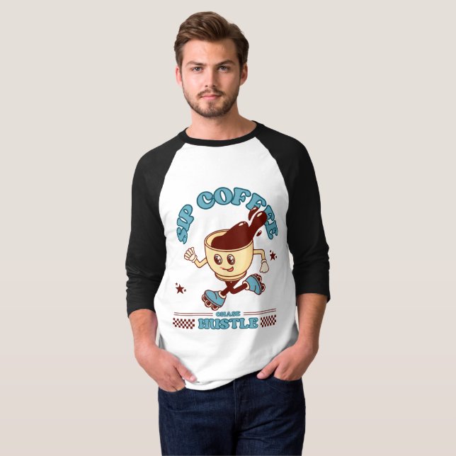 Camiseta Toma Café, Persigue el Estrés (Anverso completo)