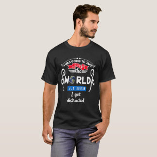 Camiseta Toma el control del mundo, pero me he distraído, Z