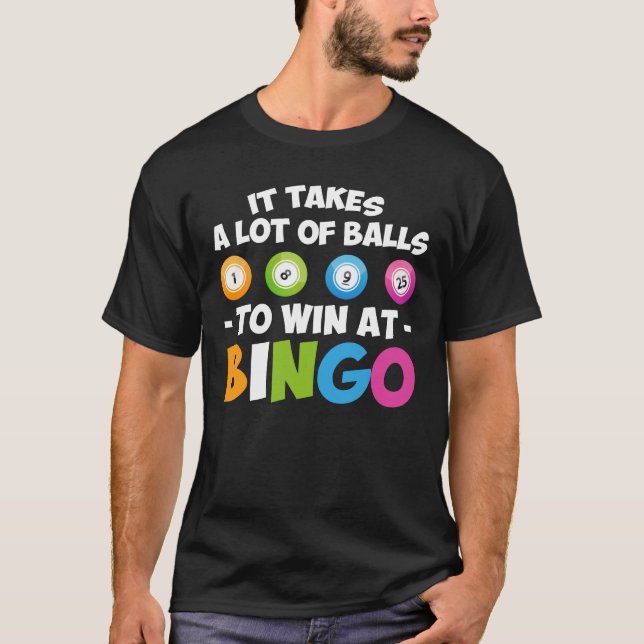 Camiseta Toma la porción de bolas para ganar en el amante (Anverso)