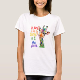 Camiseta Toma Mucho Coraje Orgullo Giraffe