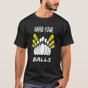 Camiseta Toma tus bolas Bowling, boliche de ropa de calle, 