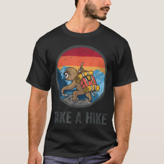 Camiseta Toma Un Paseo Retro Perezoso Senderista Caminata T