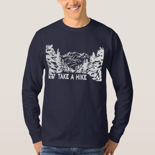 Camiseta Toma una cita de Hike en el paisaje de montaña mon (Anverso)