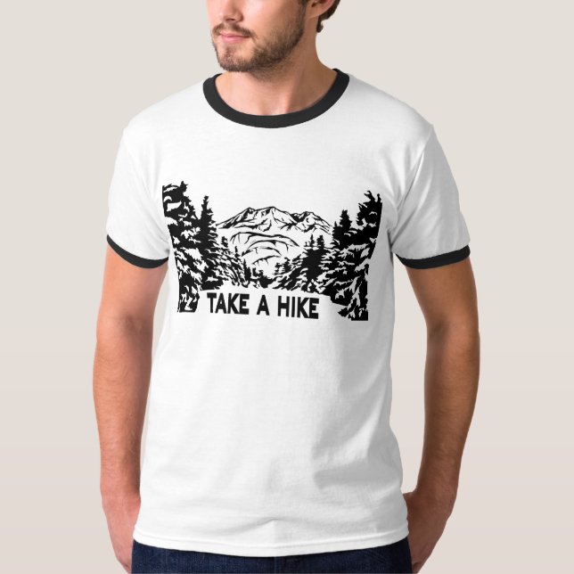 Camiseta Toma una cita de Hike en el paisaje de montaña mon (Anverso)