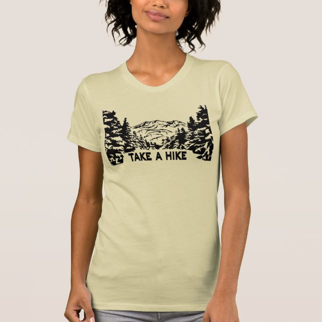 Camiseta Toma una cita de Hike en el paisaje de montaña mon (Anverso)