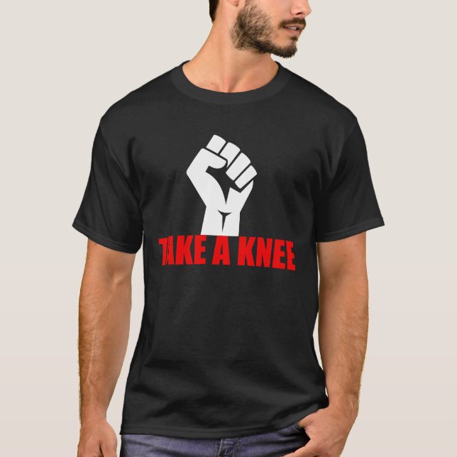 Camiseta Toma una rodilla activista política por vidas negr (Anverso)