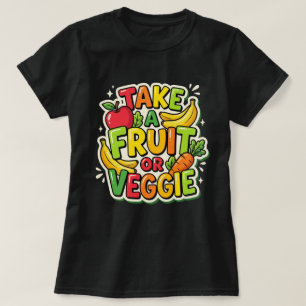 Camiseta Toma una Señora del Almuerzo de Frutas o Verduras