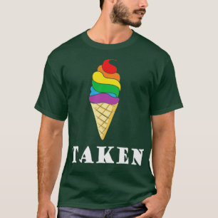 Camiseta Tomada Ice Cream Rainbow LGBT Valentines