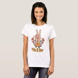 Camiseta Tómalo con Calma Boho Floral