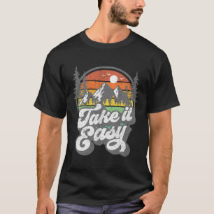 Camiseta Tomalo con calma Camping Retro Campista al aire li