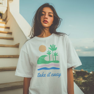 Camiseta Tomalo con Calma Retro Verano Unisex