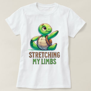Camiseta Tómalo lento: Adorable yoga de tortuga