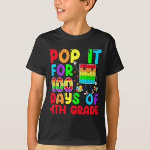 Camiseta Tómalo por 100 días de clases, cuarto grado, centé