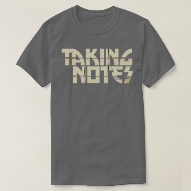 Camiseta Tomando notas (Diseño del anverso)