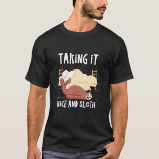 Camiseta Tomándolo Bien Y Pereza Humor Perezoso Inactivo Ho