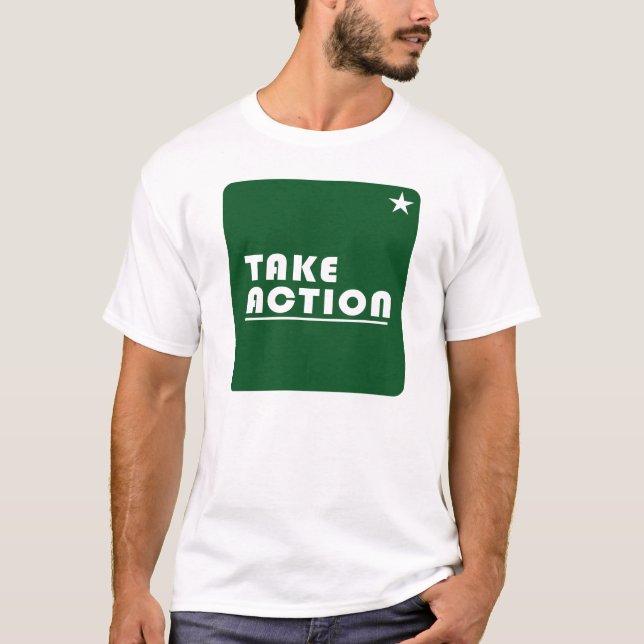 Camiseta Tomar acción inspiradora (Anverso)