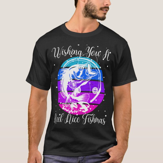 Camiseta Tomar café, acariciar a mi perro e ir a pescar (Anverso)