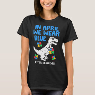 Camiseta Tomar esto gracioso En Abril Usamos Hol Azul Dinos
