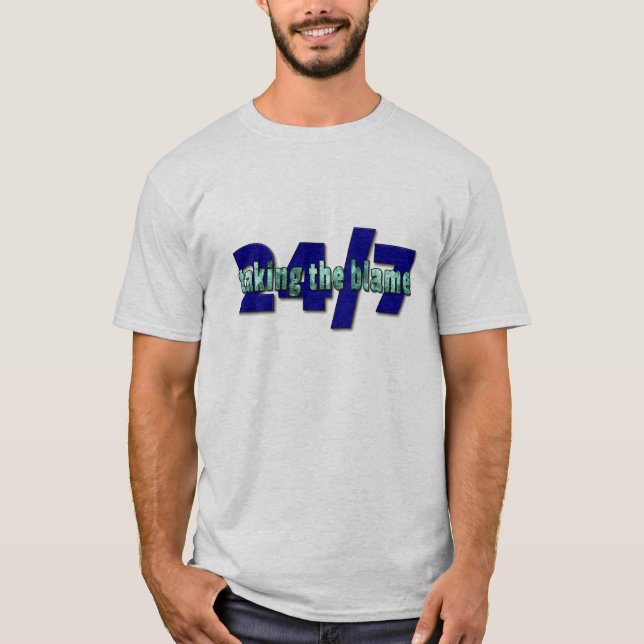 Camiseta Tomar la culpa, 24/7 (Anverso)