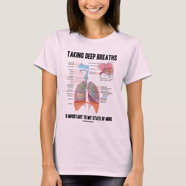 Camiseta Tomar las respiraciones profundas es importante (Anverso)