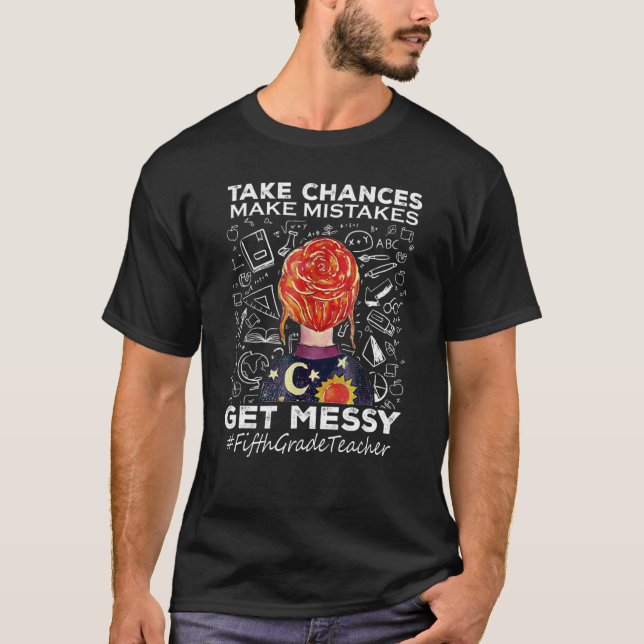 Camiseta Tomar riesgos cometer errores ensuciarse quinto gr (Anverso)
