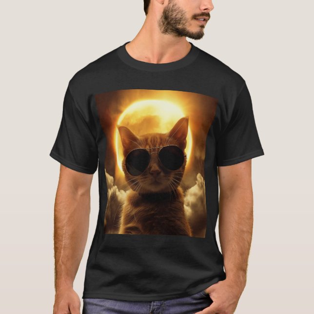 Camiseta Tomar Un Selfie Con Eclipse Solar Usando Sombrilla (Anverso)